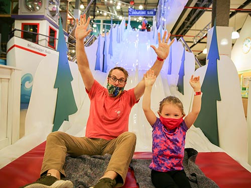 Journey to the north pole exhibit at the mississippi children's Museum